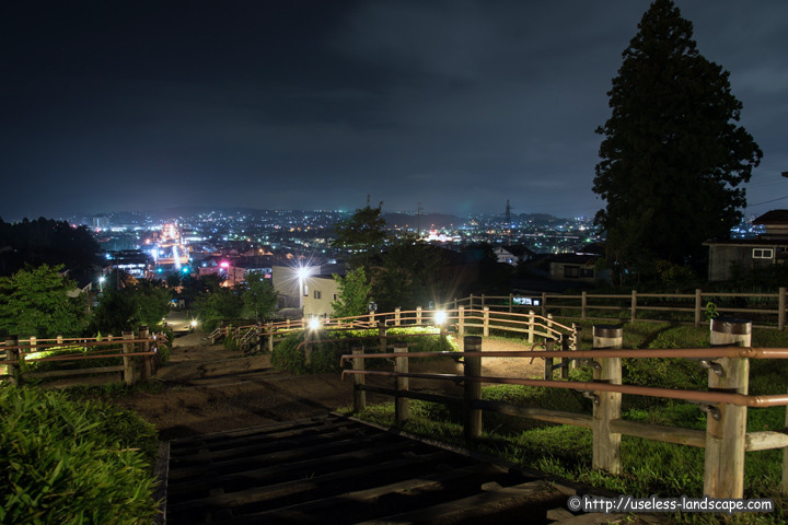 風の道公園の夜景情報 青森県八戸市 使い道のない風景