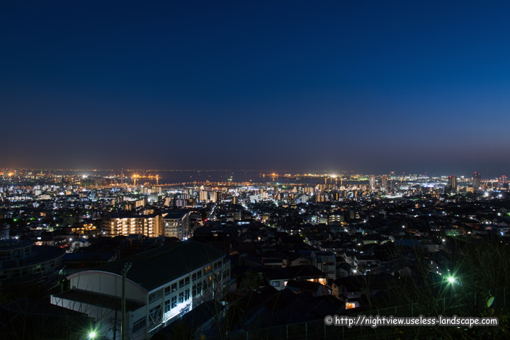 灘丸山公園の夜景情報 兵庫県神戸市灘区 使い道のない風景